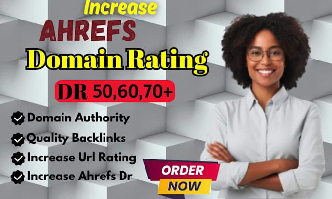 do ahrefs DR SEO backlink specialist and building website