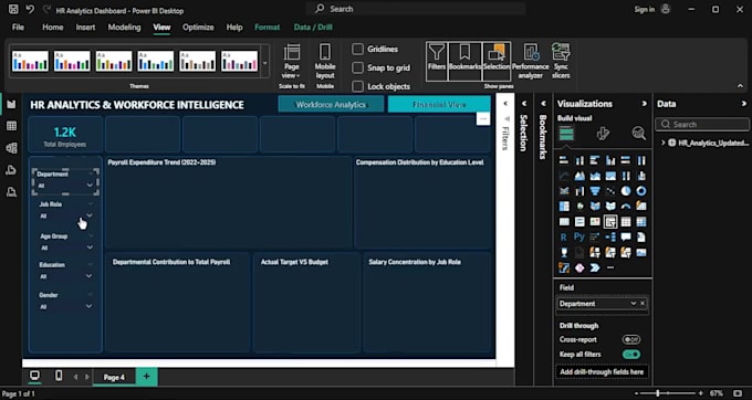 develop executive power bi dashboards with advanced dax