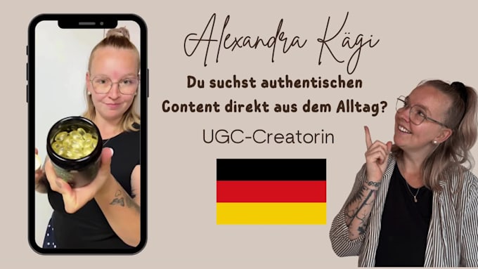 create professional authentic ugc videos in german, deutsch