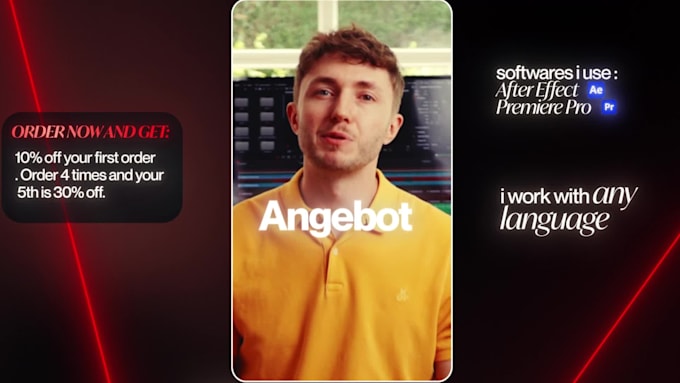 edit instagram reels youtube shorts with motion graphic