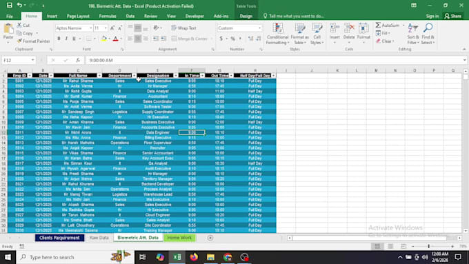 data cleaning and data formatting