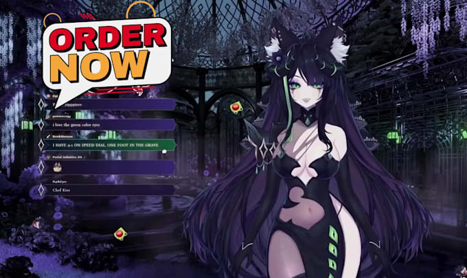 create anime 2d vtuber model or 3d vtuber avatar for streaming