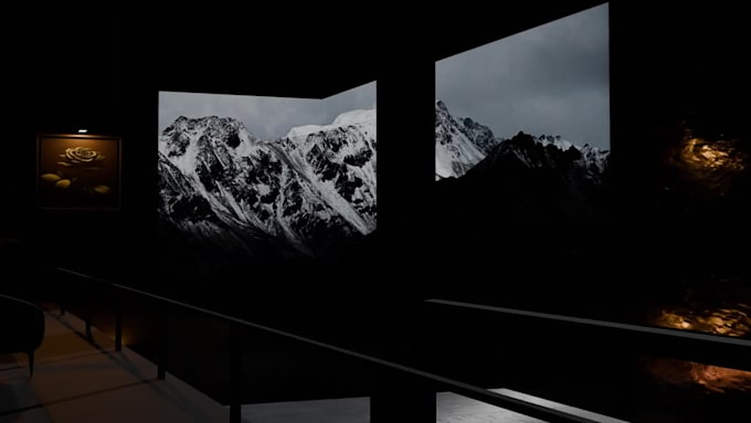 create cinematic 3d environment art, concept art, and horror renders
