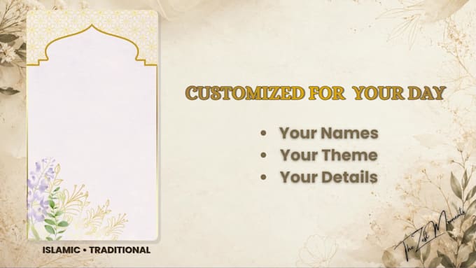 design an elegant custom animated wedding invitation