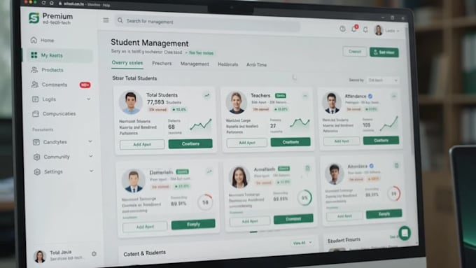 create professional, modern school and college management sites