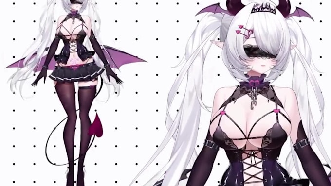 design and rig live2d 2d vtuber models in anime style for streaming