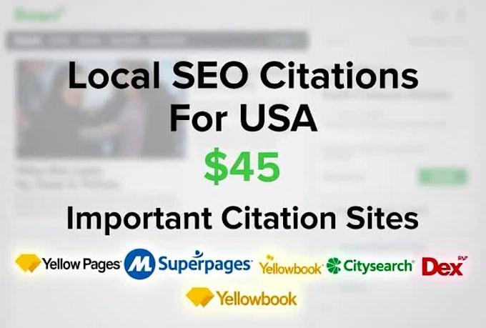 do local SEO citations for USA 150 high da live citations