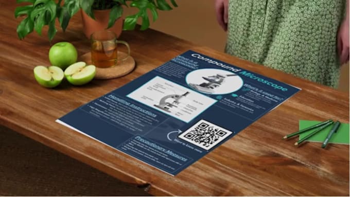 design a scientific research poster or technical infographic