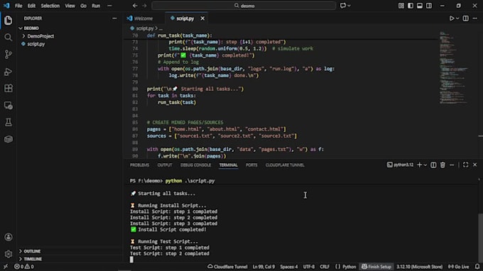create custom python automation scripts