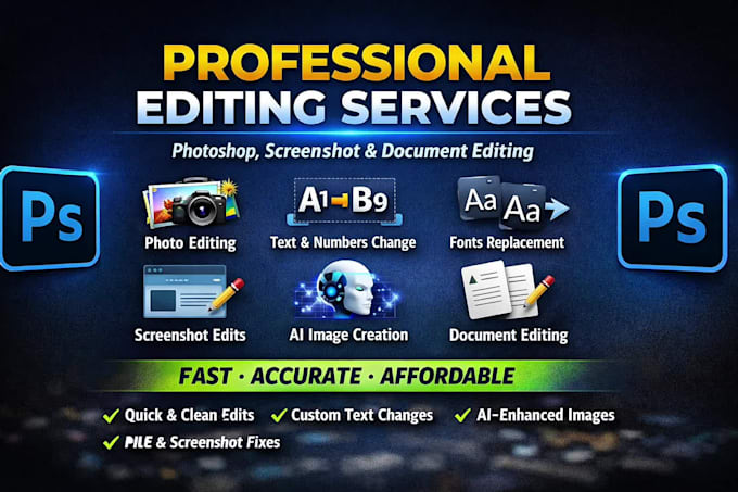 change text in a photo with same fonts