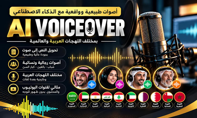 create realistic arabic voice overs