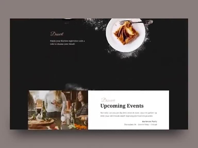 design food website catering website cafe bakery website