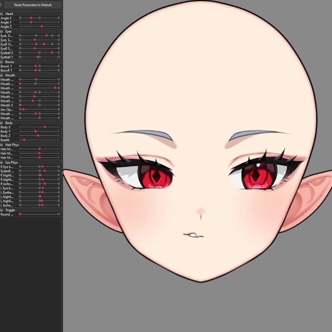rig live2d anime vtuber models with vbridger and obs setup for vbute project
