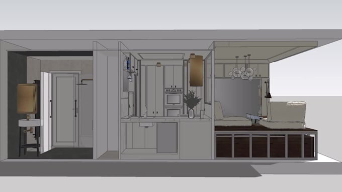 design a smart furniture layout for small spaces and rooms