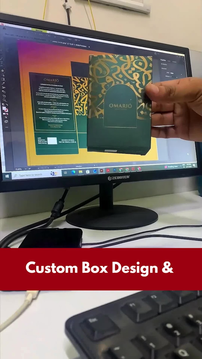 design luxury perfume packaging and product box design