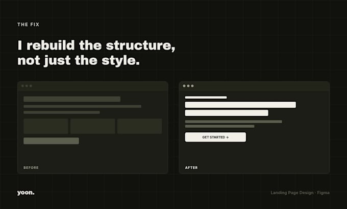 design a high converting landing page in figma