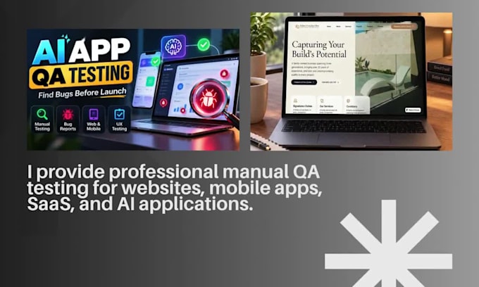test ai apps, tools, saas websites, and mobile apps with manual QA testing