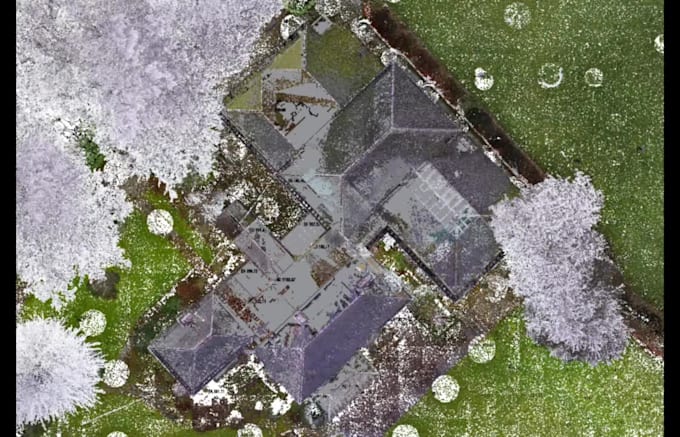 create cad topographic plan from point cloud data dwg