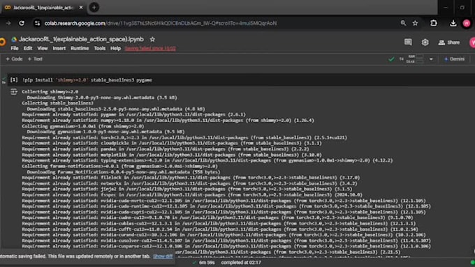 do machine, deep and reinforcement learning algorithms, google collab by python