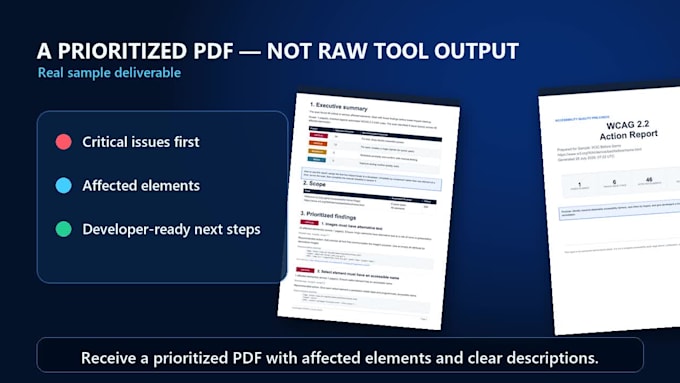 run a fast wcag accessibility precheck for your website