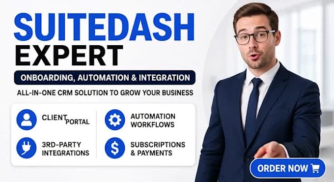 setup suitedash CRM client portal onboarding suitedash automation integration