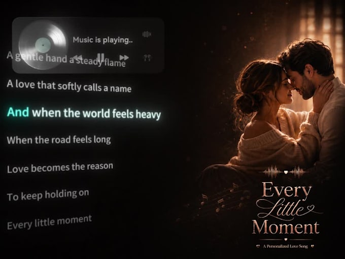 create a custom love song, wedding, anniversary, valentine