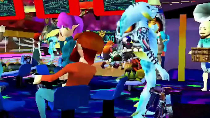 create, rig retro n64, psx,ps1,ps2 low poly style, low poly model and animation