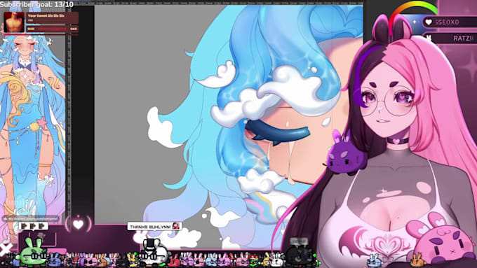 design and rig vtuber model for streaming and vtuber rigging with live2d