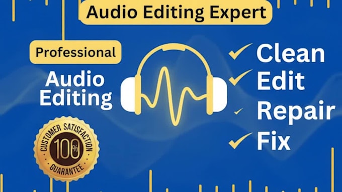 do audio editing, noise reduction, audio repair, and enhance your audio file