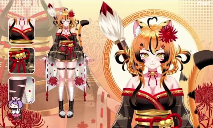 design pro 3d 2d vtuber model live2d vtuber rigging nsfw art vtuber commission