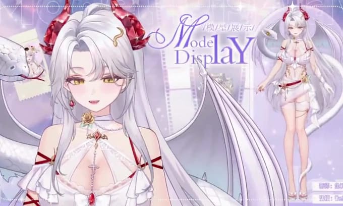 draw and rig live2d vtuber 3d vtuber model dakimakura v tuber commission live2d