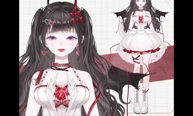 design and rig anime live 2d vtuber model live2d vtuber rigging vtube prprlive