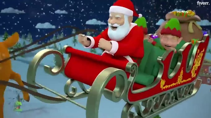 make a christmas and new year greetings video for you