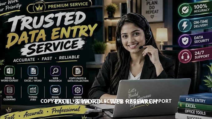 be your fast and accurate excel data entry specialist