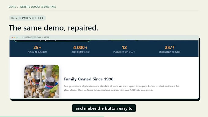 fix website layout and CSS or javascript bugs
