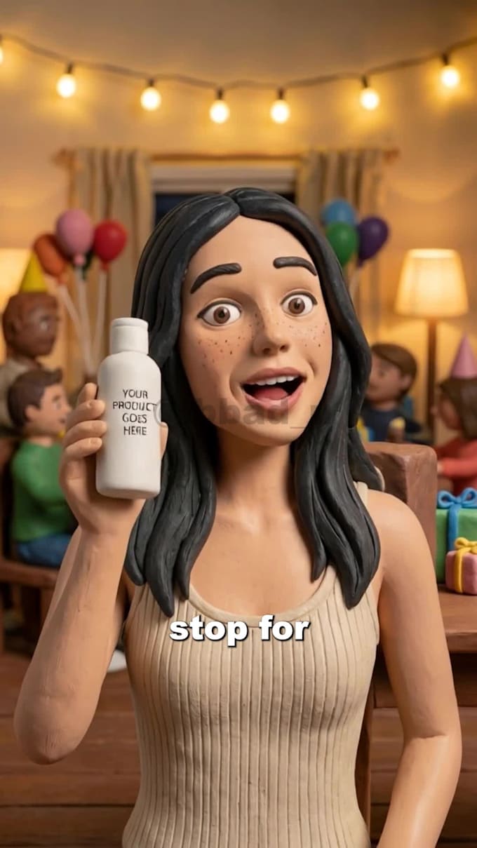 create ai video ads claymation, pixar style and ugc for meta dtc ads