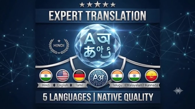 provide professional translation in 6 languages