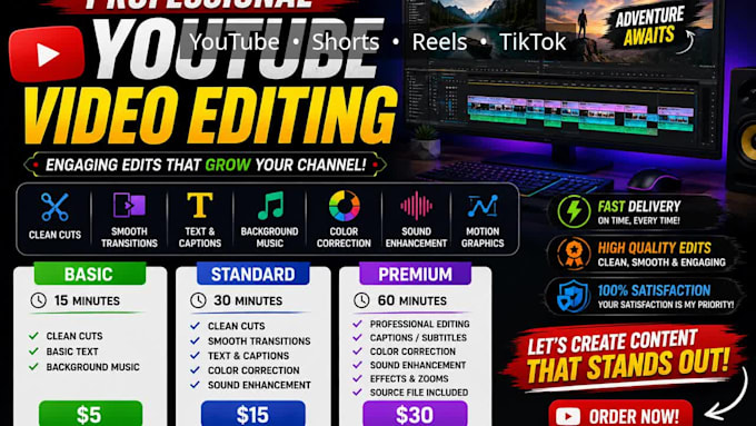 edit engaging youtube videos professionally