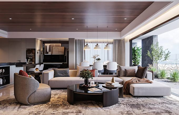 create interior design and 3d renderings