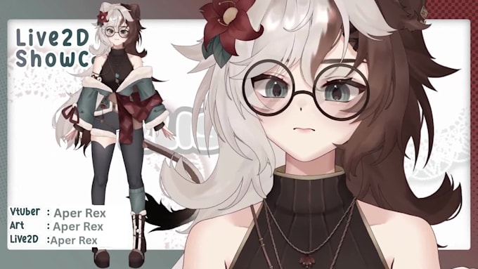 draw and rig live2d vtuber model, 2d vtuber, anime character for your streaming