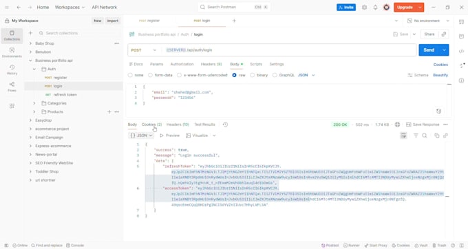 develop secure nodejs rest API with express and postgresql