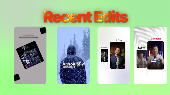 edit professional short form edits for social media