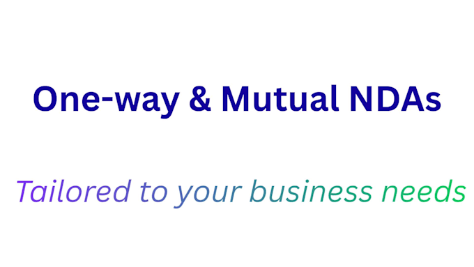 draft nda, service agreements and business contracts