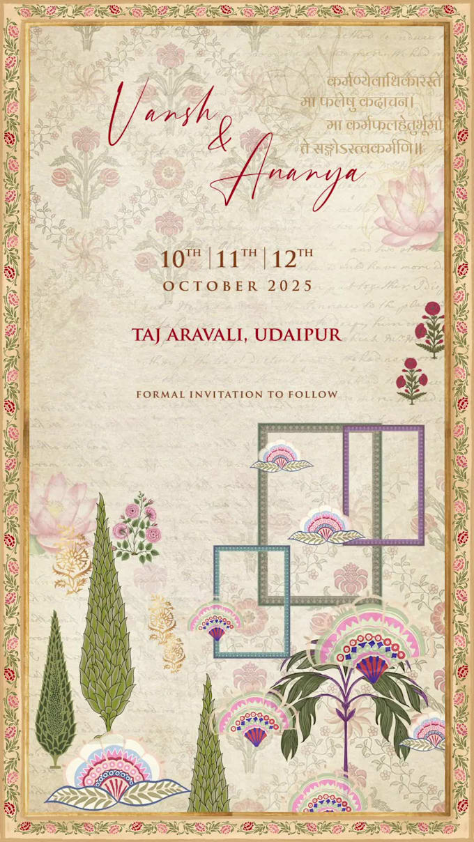 design a luxury wedding website and matching invitation