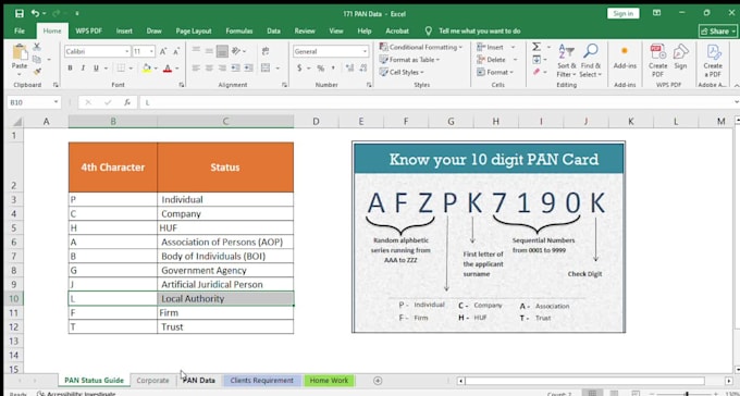 clean the excel data