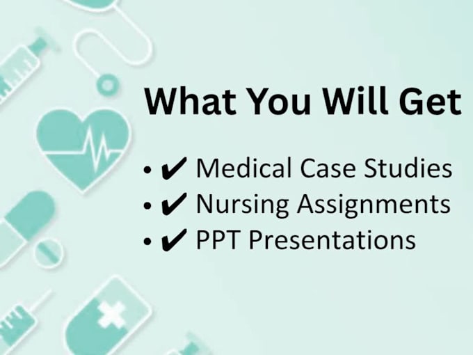 create medical case studies and PPT presentation