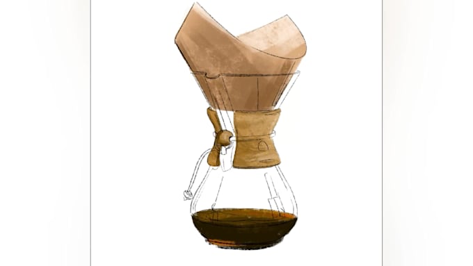 create hand drawn food and drink illustrations in procreate
