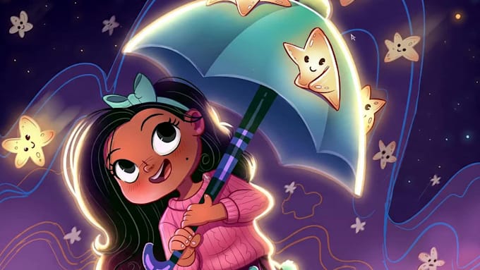 illustrate your children book in a warm hand drawn style for KDP