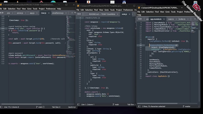 be your professional node js backend developer