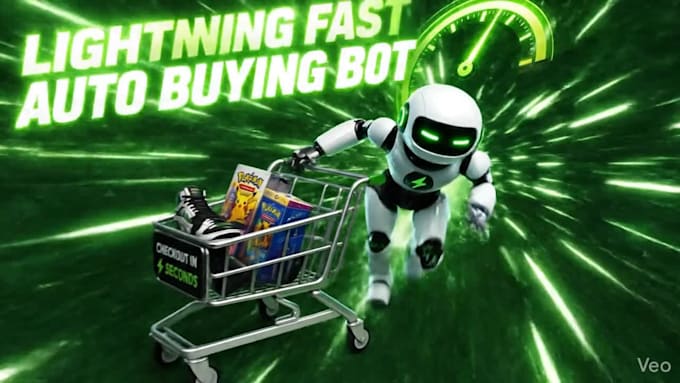 develop lightning fast auto buying bot, auto checkout, ecommerce and pokémon bot